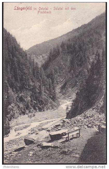 CPA - (Allemagne) Langenfeld im oetztal - sulztal mit dem fischbach