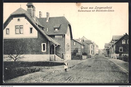 AK Langenselbold, Gartenstrasse mit Kleinkinder-Schule