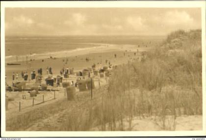 Langeoog Nordseebad Langeoog Strand ungelaufen ca. 1955