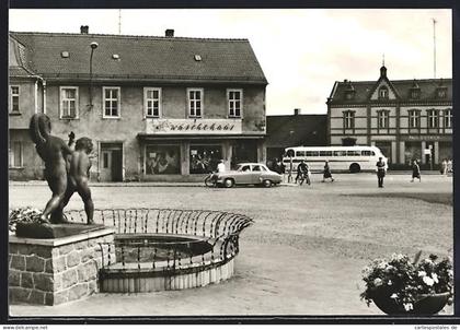 AK Lauchhammer-Mitte, Cottbuser Strasse, Brunnen
