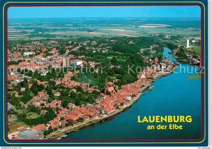 Lauenburg Elbe Fliegeraufnahme