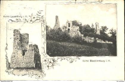 Lauenburg Elbe Lauenburg Stecklenburg Ruine x 1912