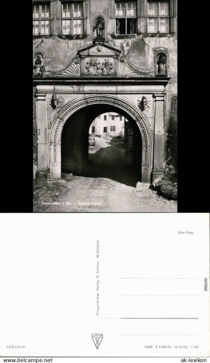 Lauenstein (Erzgebirge)-Altenberg (Erzgebirge) Schloß Lauenstein - Portal 1976