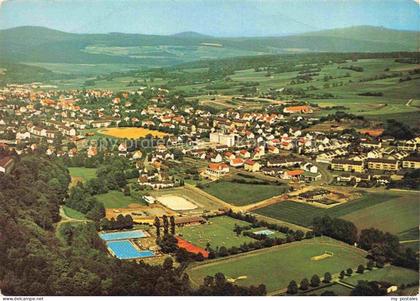 Eisenbach Vogelsbergkreis Lauterbach Hessen Freibad Sportplatz Stadtpanorama Hue
