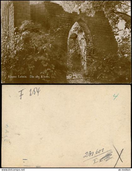 Ansichtskarte Lehnin-Kloster Lehnin Die alte Klause (Ruine) 1920