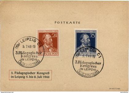 Leipzig - 3. Pädagogischer Kongress in Leipzig 1948