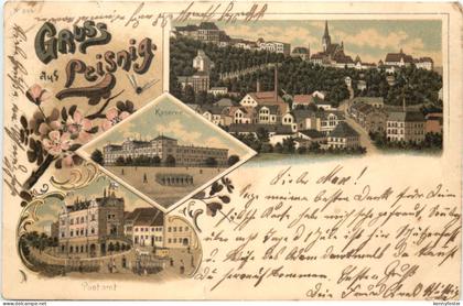 Gruss aus Leisnig - Litho