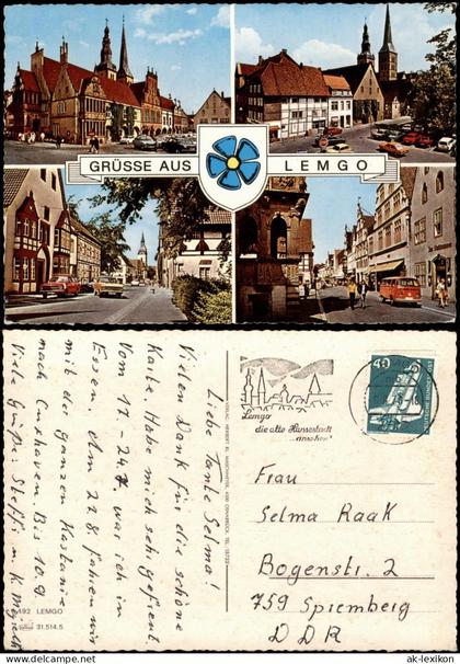 Ansichtskarte Lemgo Mehrbildkarte Strassen & Plätze 1976