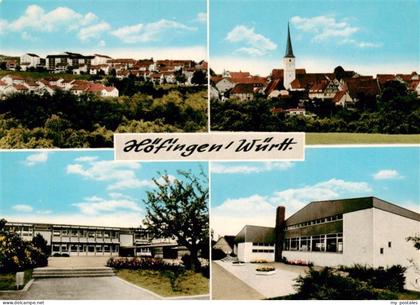 Hoefingen Leonberg BW Teilansichten Blick zur Kirche Schule