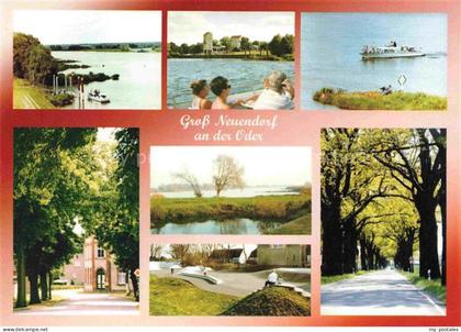 Gross Neuendorf Oderbruch Letschin Brandenburg Oderpartien Panorama Waldweg Fahr