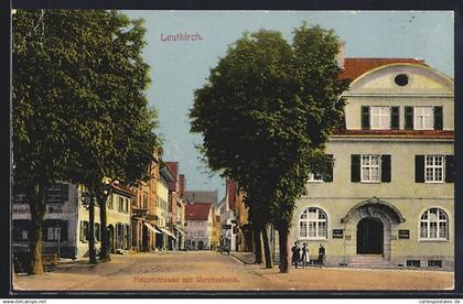 AK Leutkirch, Hauptstrasse mit Vereinsbank