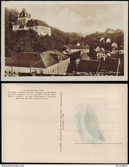 Ansichtskarte Liebstadt Stadtpartie 1926