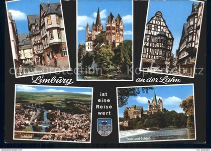 Limburg Lahn An der Plaetze Dom Salzgasse Fachwerkhaeuser Schloss Luftbild