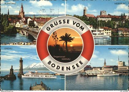 Lindau Bodensee mit weiteren Staedten am Bodensee