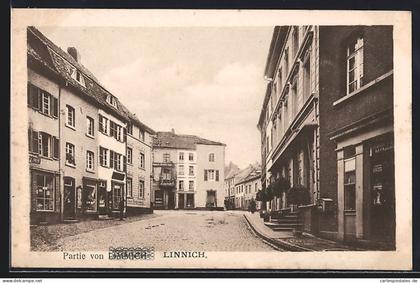 AK Linnich, Strassenpartie mit Geschäften