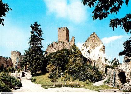Loerrach Burgruine Roetteln mit Unter und Oberburg