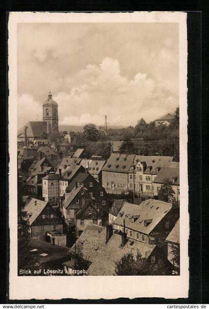 AK Lössnitz /Erzgeb., Gesamtansicht der Stadt