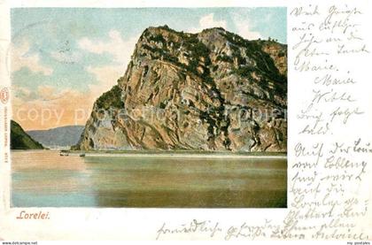 Loreley Lorelei Rheinpartie mit Fels