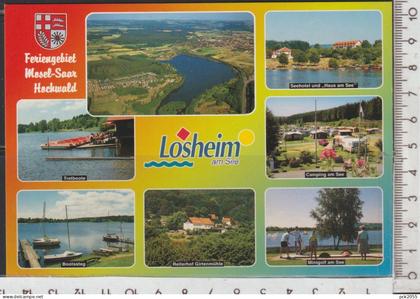 Losheim am See -Feriengebiet Mosel - Saar Hochwald , nicht gelaufen ( AK 3929 )