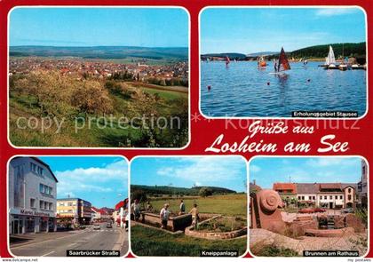 Losheim See Panorama Feriengebiet Saar Mosel Hochwald Stausee Saarbruecker Stras