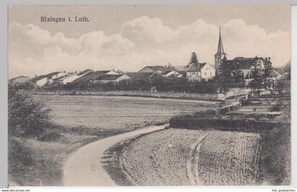 (113582) AK Rixingen, Lothringen, Réchicourt-le-Château, Panorama, Feldpost 1917