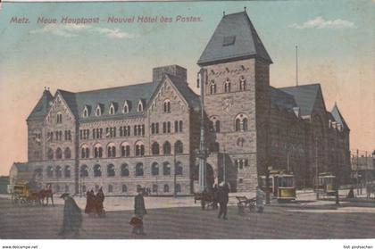 (1833) AK Metz, Lothringen, Neue Hauptpost, vor 1945