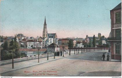 CPA - AK Metz Blick Vue Esplanade Kirche Eglise Mosel Moselle Lothringen Lorraine a Elsaß Alsace Eupen Malmedy