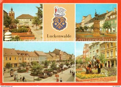 Luckenwalde Boulevard Ernst Thaelmann Strasse Denkmal Wappen