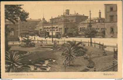 Ludwigshafen Rhein Ludwigshafen Bahnhof ungelaufen ca. 1920