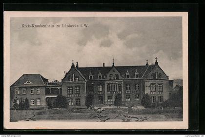 AK Lübbecke i. W., Kreis-Krankenhaus, Frontansicht
