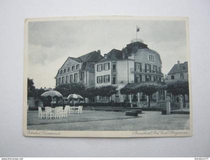 Lübeck-Travemünde , Hotel  Carl Brügmann  ,  seltene  Karte um 1937