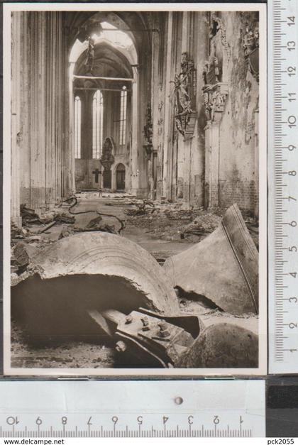 Lübeck St. Marienkirche nach Bombenangriff 1942 ungelaufen  ( AK 1477 )