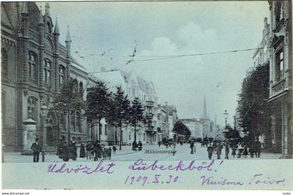 Luebeck/Lübeck. Mühlenstrasse.