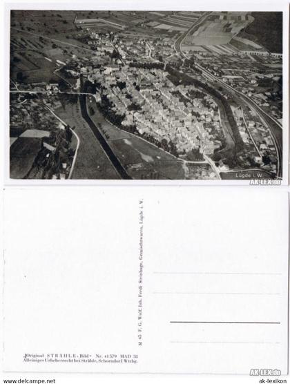 Ansichtskarte Lügde (Westfalen) Luftbild - Fliegeraufnahme 1940