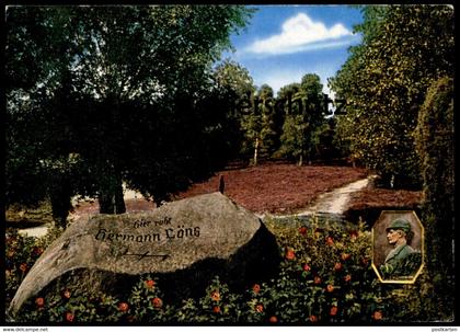 ÄLTERE POSTKARTE HERMANN LÖNS GRAB LÜNEBURGER HEIDE Tietlinger Wacholderpark zw. Fallingbostel & Walsrode funeral grave