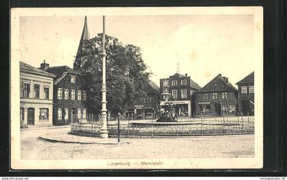 AK Lütjenburg, Marktplatz mit Geschäften
