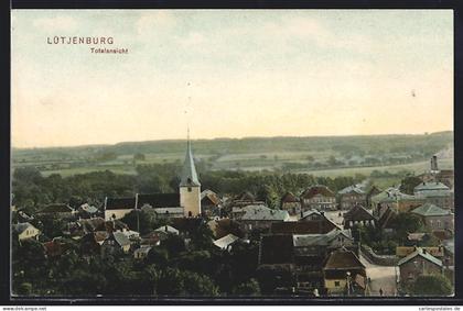 AK Lütjenburg, Totalansicht mit Kirchturm