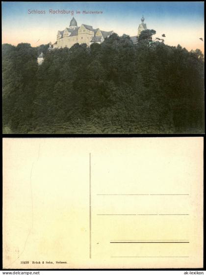 Ansichtskarte Rochsburg-Lunzenau Schloss Rochsburg 1909