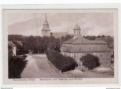 39014656 - Boizenburg a.d. Elbe mit Rathaus und Kirche am Marktplatz ungelaufen  Gute Erhaltung.
