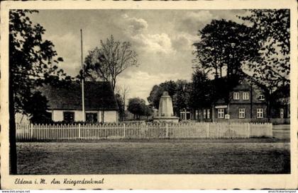 CPA Eldena in Mecklenburg, Am Kriegerdenkmal