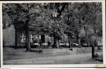 CPA Godern Pinnow in Mecklenburg, Meyers Gaststätte, Terrasse
