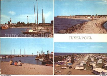 Poel Insel Hafen und Leuchtturm An der Mole Am Hafen Zeltplatz