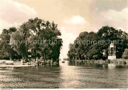 Ueckermuende Mecklenburg Vorpommern Hafeneinfahrt