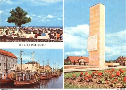 Ueckermuende Mecklenburg Vorpommern Haffbad Hafen