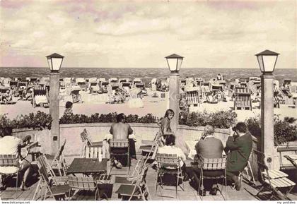 Ueckermuende ueckermuende Mecklenburg Vorpommern Haffbad Strand Terrasse
