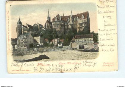 Meissen Elbe Sachsen Meissen gestempelt 1901