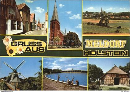 Meldorf Kirche Windmuehle Schwimmbad