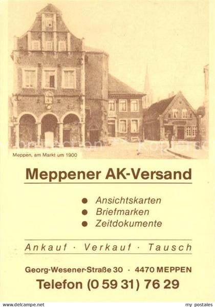 Meppen Markt um 1900