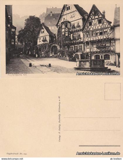Ansichtskarte Miltenberg (Main) Marktplatz 1929