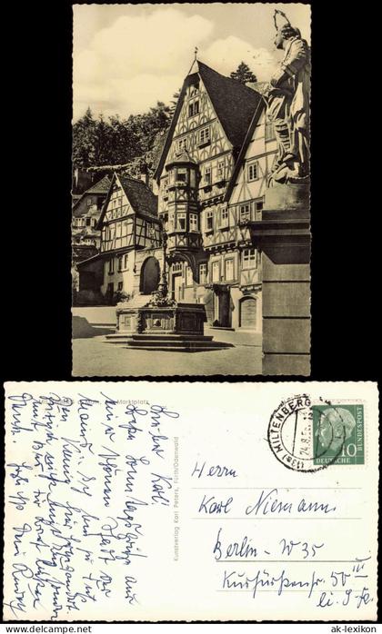 Ansichtskarte Miltenberg (Main) Marktplatz 1958